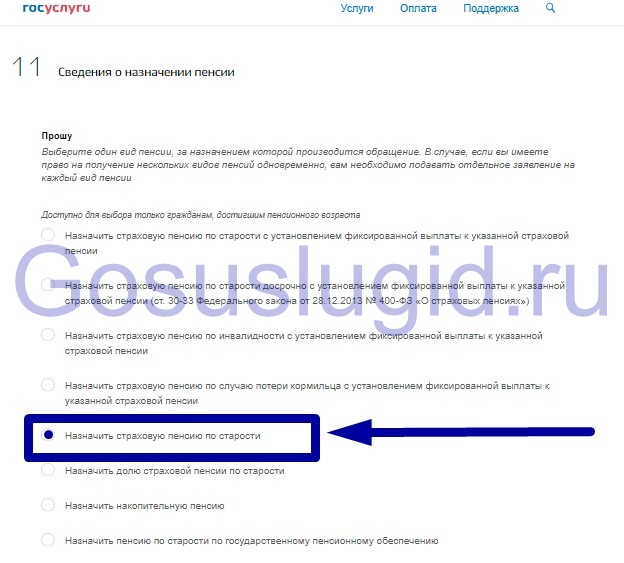 Как подать заявление на выплату накопительной части пенсии через госуслуги пошагово образец