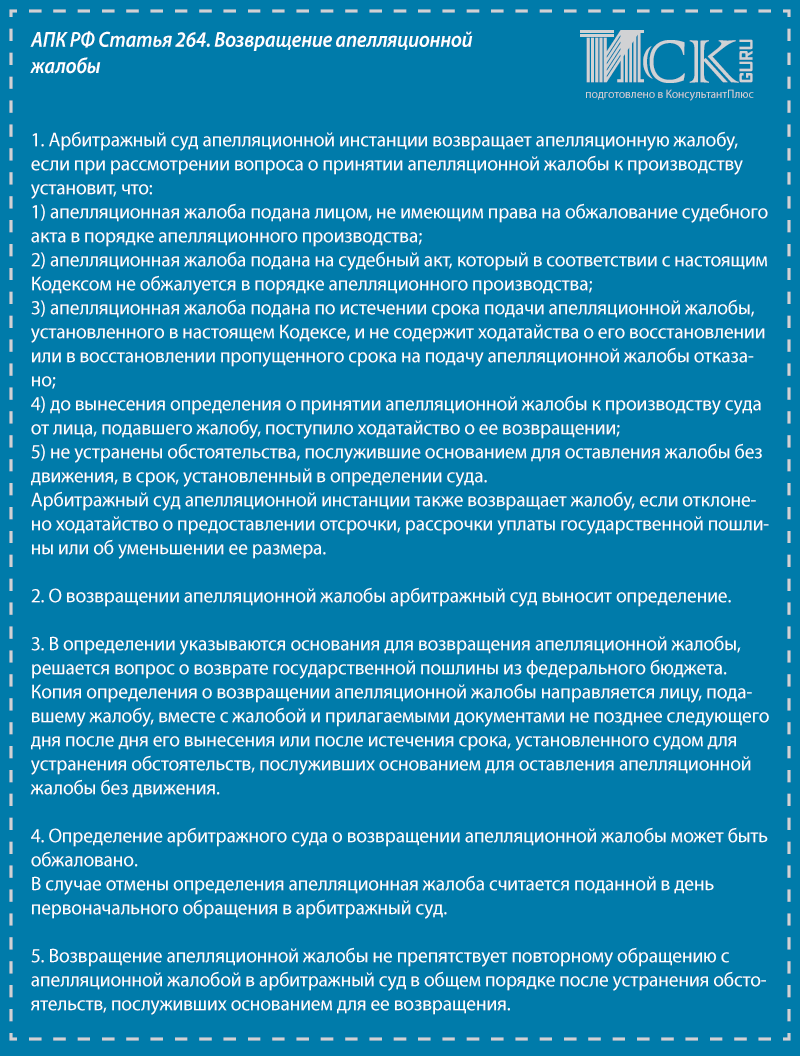 Если вернули апелляцию. Статья 378.