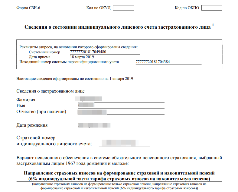 Заявление на получение накопительной части пенсии образец пфр через госуслуги