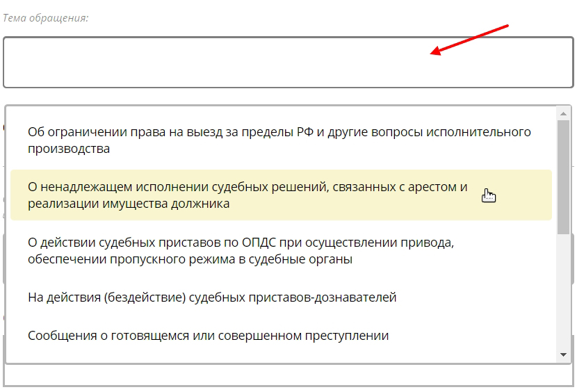 Подать жалобу в прокуратуру на судебных приставов в электронном виде через госуслуги образец